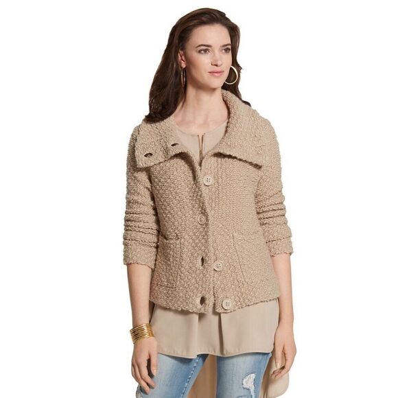 BLACK LABEL Sweater Jacket NWOT size 3 ( L/XL) - Picture 1 of 10